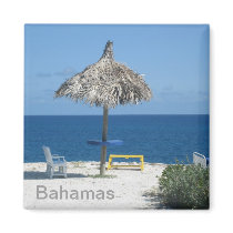 Caribbean beach fridge magnet