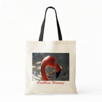 Caribbean Flamingo Canvas Bag