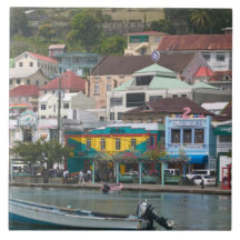 Caribbean, GRENADA, St. George's, St. George's Ceramic Tile
