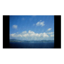 Caribbean Islands Mosaic Tile Design Business Card
