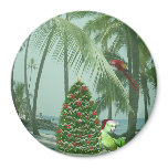 Caribbean Paradise Christmas Magnet