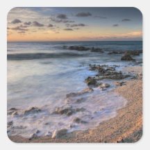 Caribbean Sea, Cayman Islands. Crashing waves Sticker