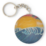 "Caribbean Sun" by Barb Forristall of ArtofBarb Key Chain