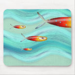 Caribean Blue fish Mousepad