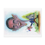 Caricature-Postcard Obama