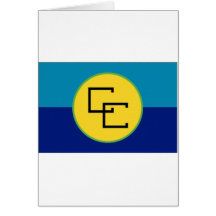CARICOM Flag Greeting Cards
