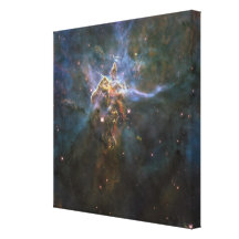 Carina Nebula Star-forming Pillars Canvas Print