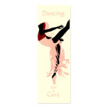 CARING IMAGES~DANCING FOR A CURE bookmark business cards