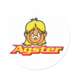 carinha agster stickers