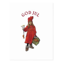 Carl Larsson: Brita God Jul Post Card
