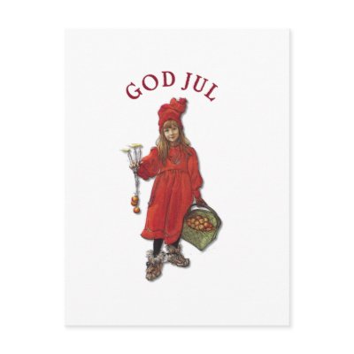 Carl Larsson: Brita God Jul Post Card