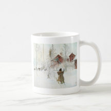 Carl Larsson - Front Yard and the Wash House Coffee Mugs