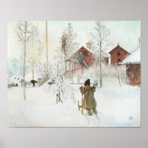 Carl Larsson - Front Yard and the Wash House