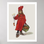Carl Larsson Little Swedish Girl: Brita as Iduna Poster