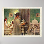 Carl Larsson St. Lucia Day Christmas in Sweden Print