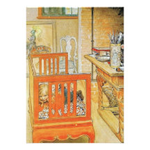 Carl Larsson's Office Personalized Invitation