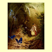 Carl Spitzweg - The Butterfly Hunter posters