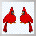 Carlee & Carlie Cardinal posters