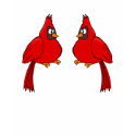 Carlee & Carlie Cardinal t-shirts