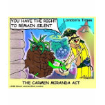 Carmen Mirand Act Funny Gifts & Collectibles t-shirts