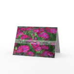 Carmine Dianthus Thank You Greeting Card