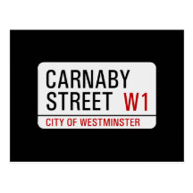 Carnaby Street sign Postcard