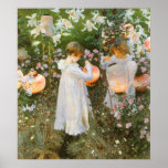 Carnation, Lily, Lily, Rose by John Singer Sargent posters