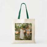 Carnation, Lily, Lily, Rose, Sargent Victorian Art Canvas Bag