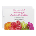 Carnations Invitation Template