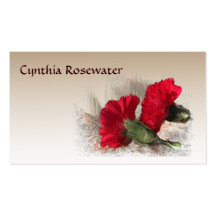 Carnations Mummy Calling Card Business Card Template