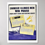 Carnegie - Illinois Men Win Praise Posters