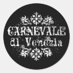Carnevale di Venezia Round Sticker