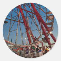 Carnival - An Amusing Ride Round Sticker