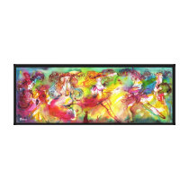 CARNIVAL BALLET / Venetian Masquerade,Dance,Music Gallery Wrap Canvas