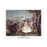 Carnival By Tiepolo Giovanni Domenico postcards