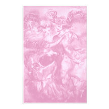 CARNIVAL DANCE ,soft antique pink Stationery Design