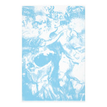 CARNIVAL DANCE ,soft blue white Custom Stationery