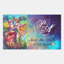 CARNIVAL DANCE / Venetian Masquerade Ball Monogram Sticker