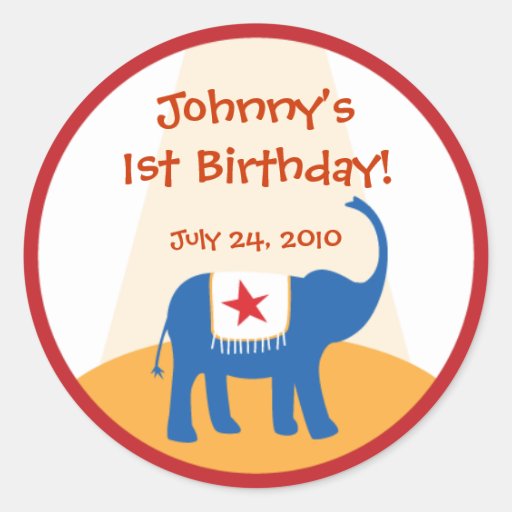 Carnival Favour Label Sticker