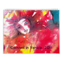 Carnival in Venice 2011 calendars