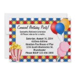 Carnival Lights and Snacks Custom Invitations