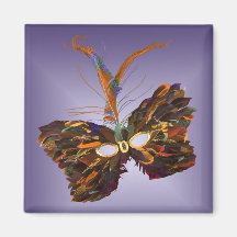 Carnival Mask Fridge Magnets