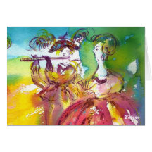 CARNIVAL NIGHT / Venetian Masquerade,,Dance Music Greeting Card