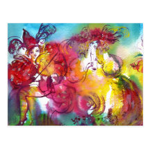 CARNIVAL NIGHT / Venetian Masquerade,,Dance Music Post Card