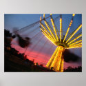 Carnival Ride at Sunset posters