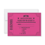 Carnival Ticket 3.5x5 RSVP Invitation