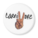 Carnivores Win! magnets