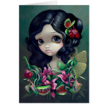 "Carnivorous Bouquet Fairy" Greeting Card