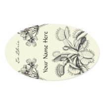 Carnivorous Plant Floral Book Plate
