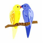 Carol & Carl Canary photo sculptures